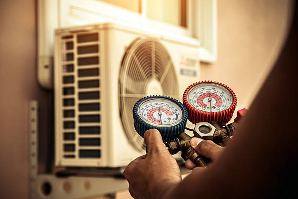 Professional Hvac Maintenance technician working in Jamestown, OH